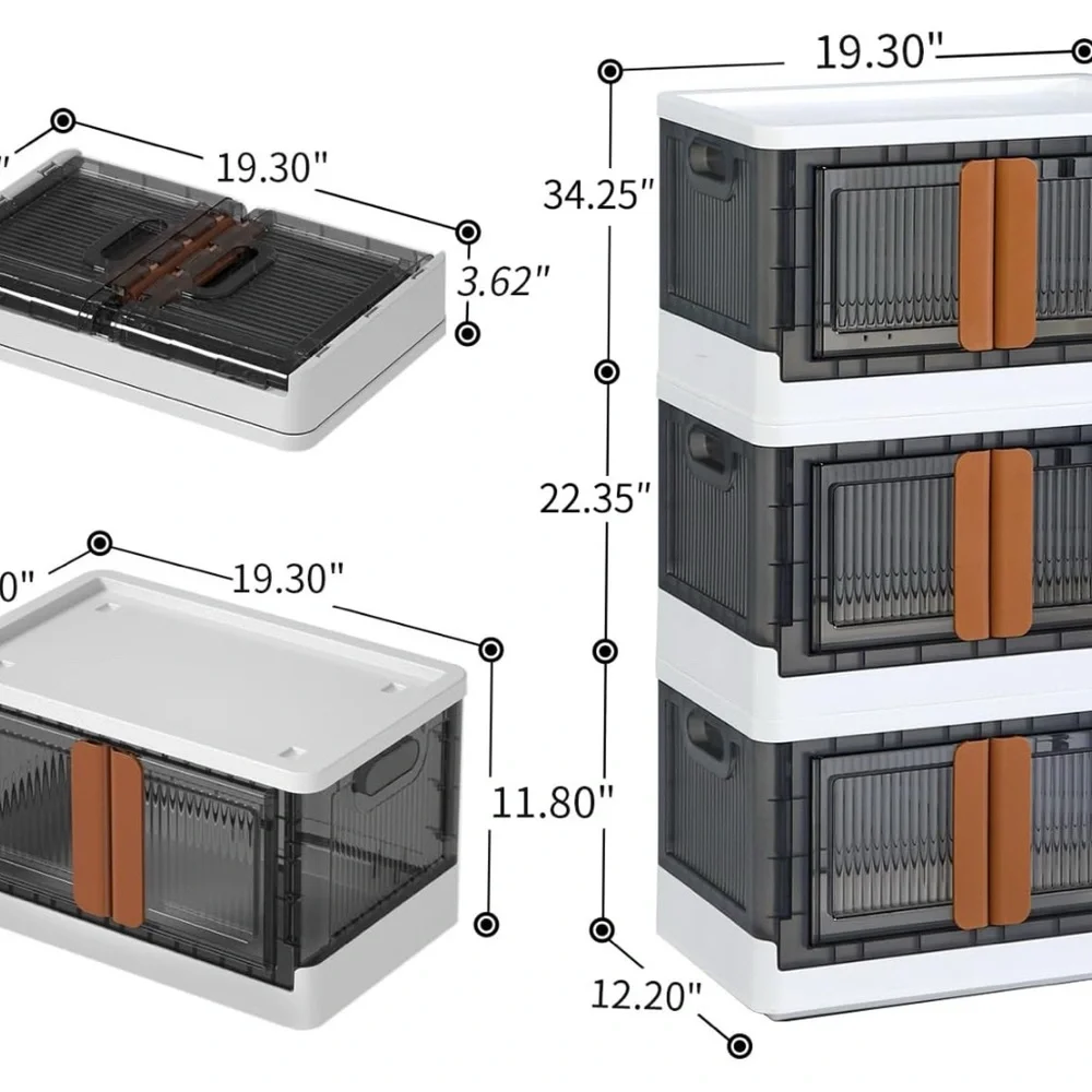 Closet Organizers and Storage - Trunk Car Organizer with Lids and Doors